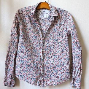 Frank & Eileen Floral Barry Button Front Shirt, XS